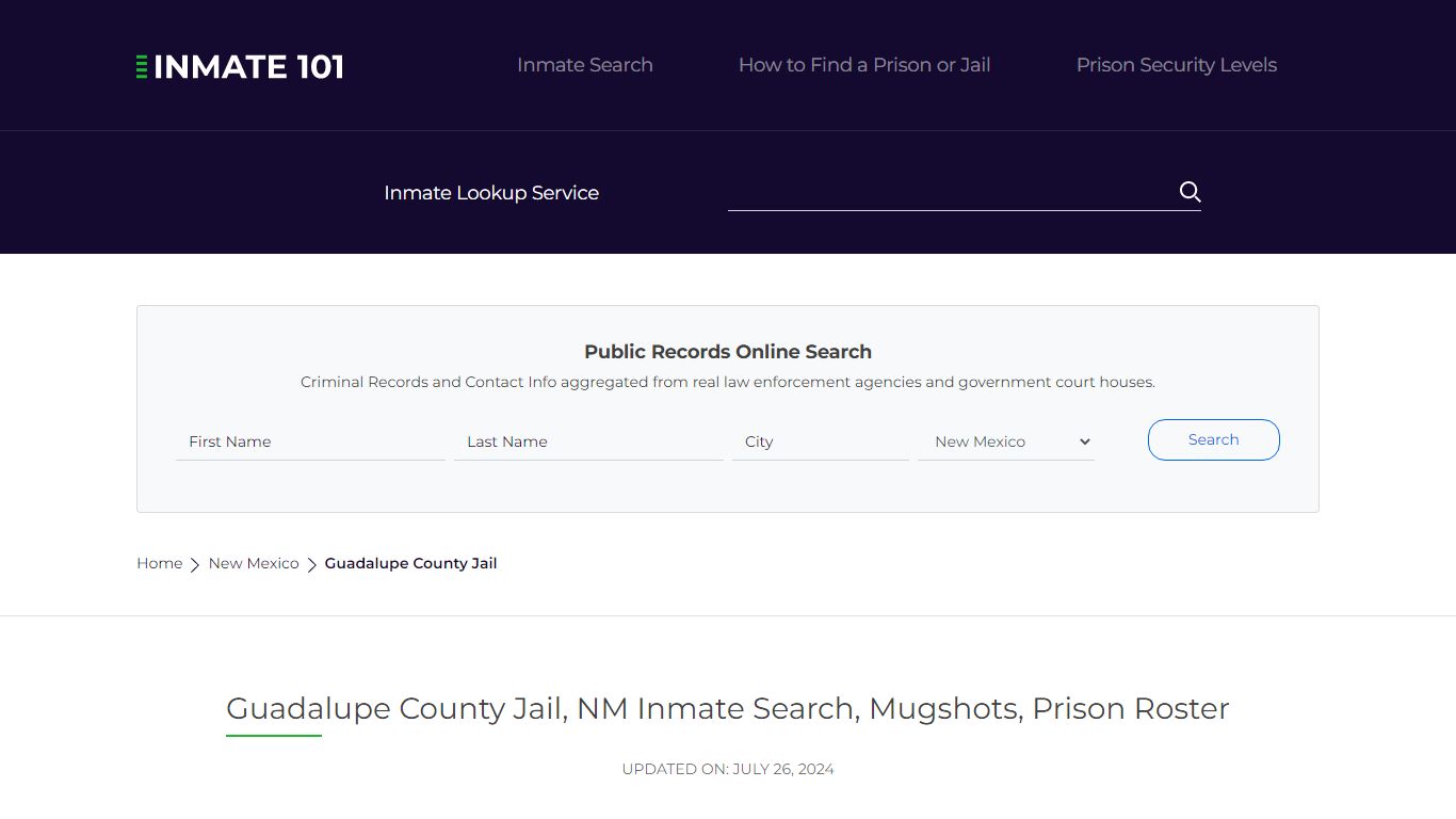 Guadalupe County Jail, NM Inmate Search, Mugshots, Prison Roster